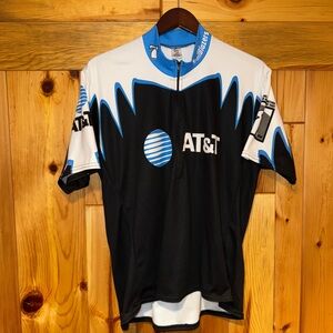 AT&T ATT Trailblazers 1/2 Zip Cycling Jersey x Lance Roman Shirt XL -MADE IN USA